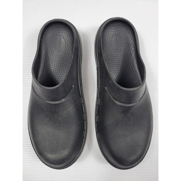 OOFOS OOCLOOG Recovery Comfort Rubber Slip On Ortho Clog Black Mens 12 Womens 14 - Picture 1 of 7